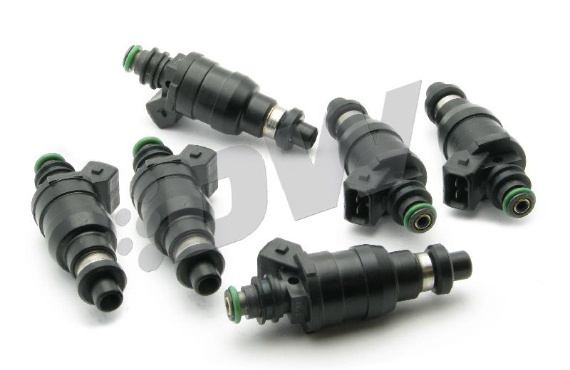 DeatschWerks Mitsubishi 90-01 3000GT 3.0TT 800cc Low Impedance Top Feed Injectors (Matched Set of 6) - dw42M-02-0800-6