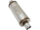 aFe MACH Force-Xp 409 SS Muffler 2-1/2in Center/Center 14in L X 6in Dia - Round Body - afe49M00007