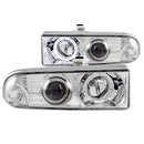 ANZO 1998-2005 Chevrolet S-10 Projector Headlights w/ Halo Chrome - anz111016
