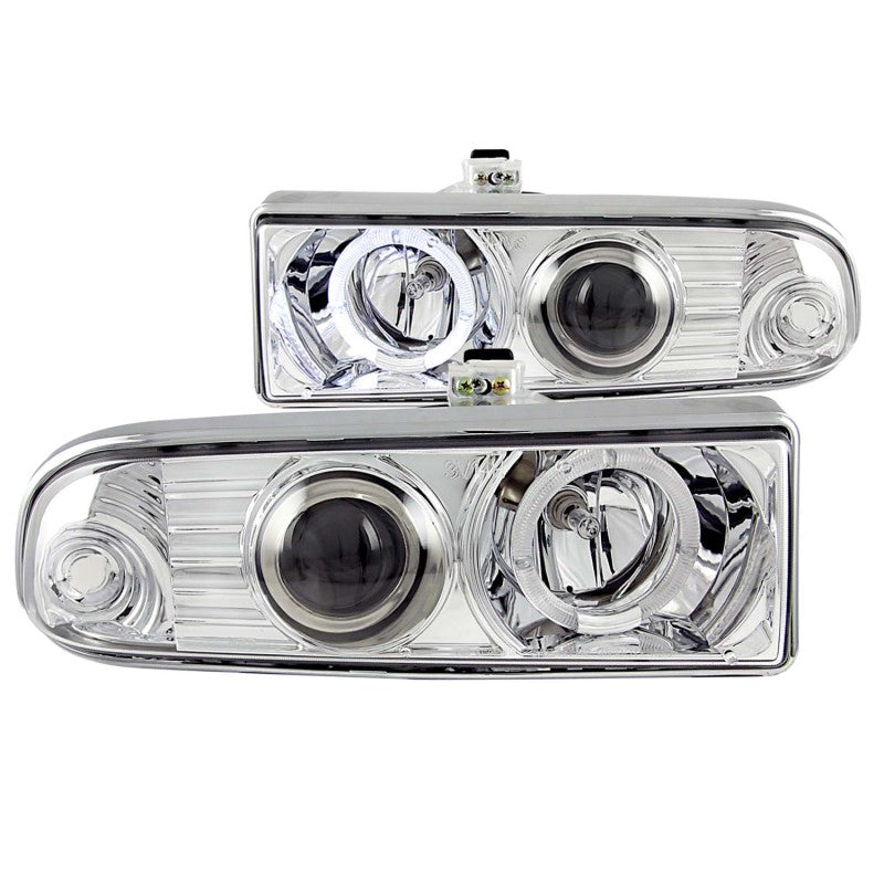 ANZO 1998-2005 Chevrolet S-10 Projector Headlights w/ Halo Chrome - anz111016