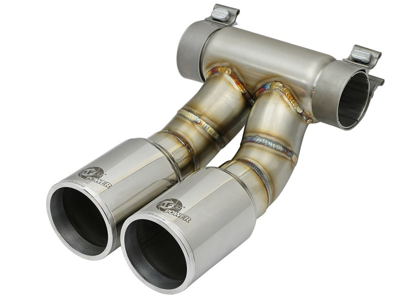 aFe Power 13-14 Porsche Cayman S / Boxster S Polish Exhaust Tip Upgrade - afe49C36413-P