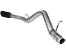 aFe MACHForce XP Exhaust 5in DPF-Back SS 11-13 GM Diesel Trucks V8-6.6L (td) (LML) (Blk Tip) - afe49-44041-B