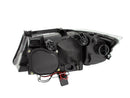 ANZO 2006-2008 BMW 3 Series E90-E91 Projector Headlights w/ Halo w/ LED Bar Black (CCFL) - anz121335