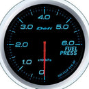 DEFI Advance BF Blue 60mm Fuel Pressure Gauge (Metric) - defiDF10303