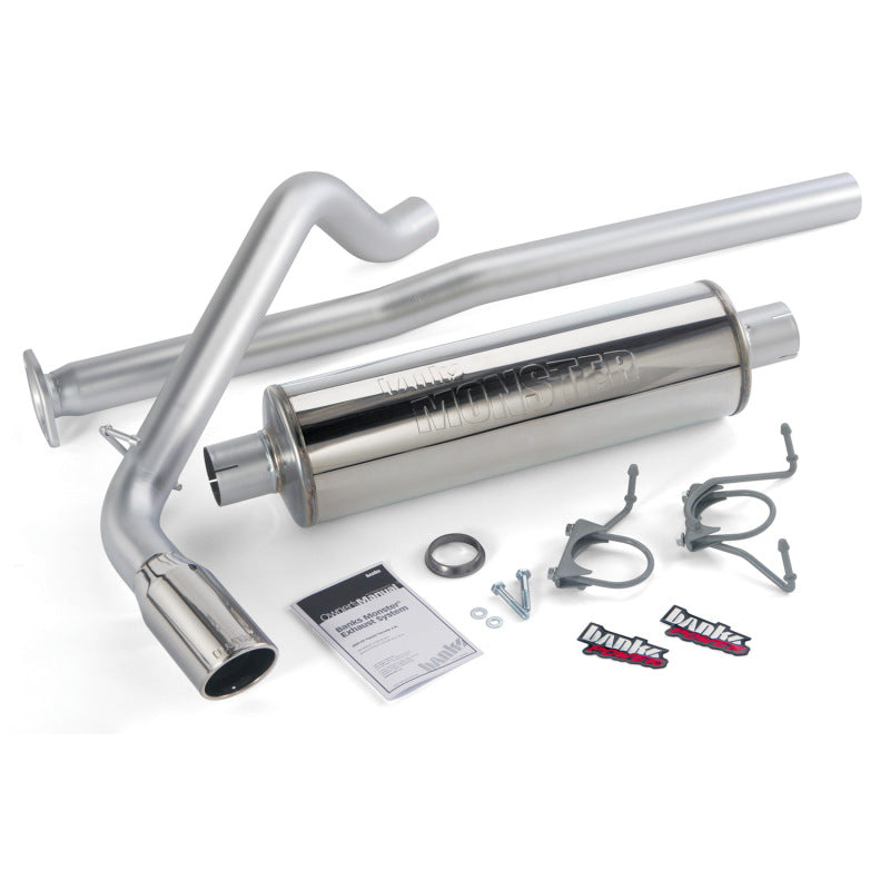 Banks Power 13-14 Toyota Tacoma 4.0L ECLB CCSB/CCLB/DCLB/CCSB Monster Exhaust Sys - SS w/ Chrome Tip - gbe48139