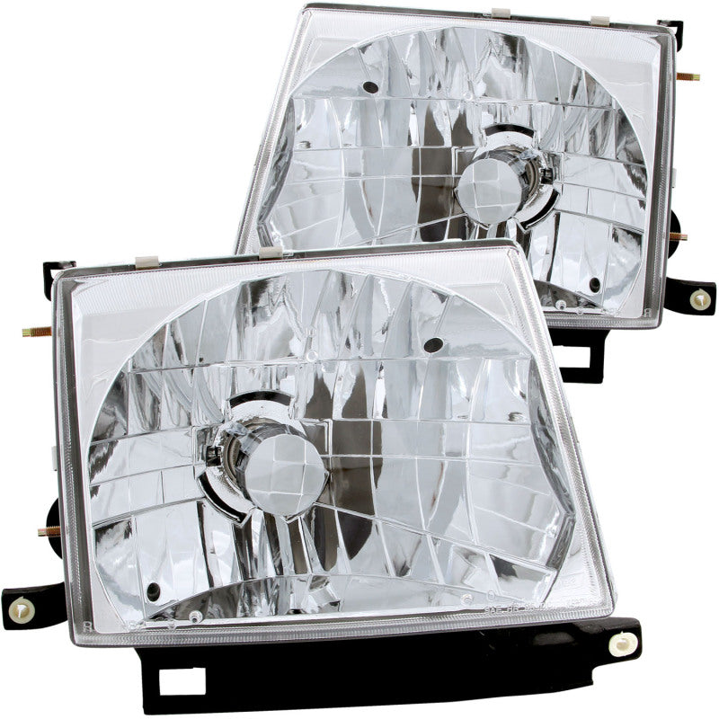 ANZO 1997-2000 Toyota Tacoma Crystal Headlights Chrome - anz121132