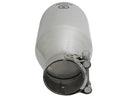 aFe Takeda 304 Stainless Steel Clamp-On Exhaust Tip 2.5in. Inlet / 4.5in. Outlet / 9in. L - Polished - afe49T25454-P09