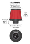 AEM 3.5 inch Short Neck 5 inch Element Filter Replacement - aem21-204DK