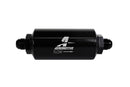 Aeromotive In-Line Filter - AN-08 size Male - 10 Micron Microglass Element - Bright-Dip Black - aer12375