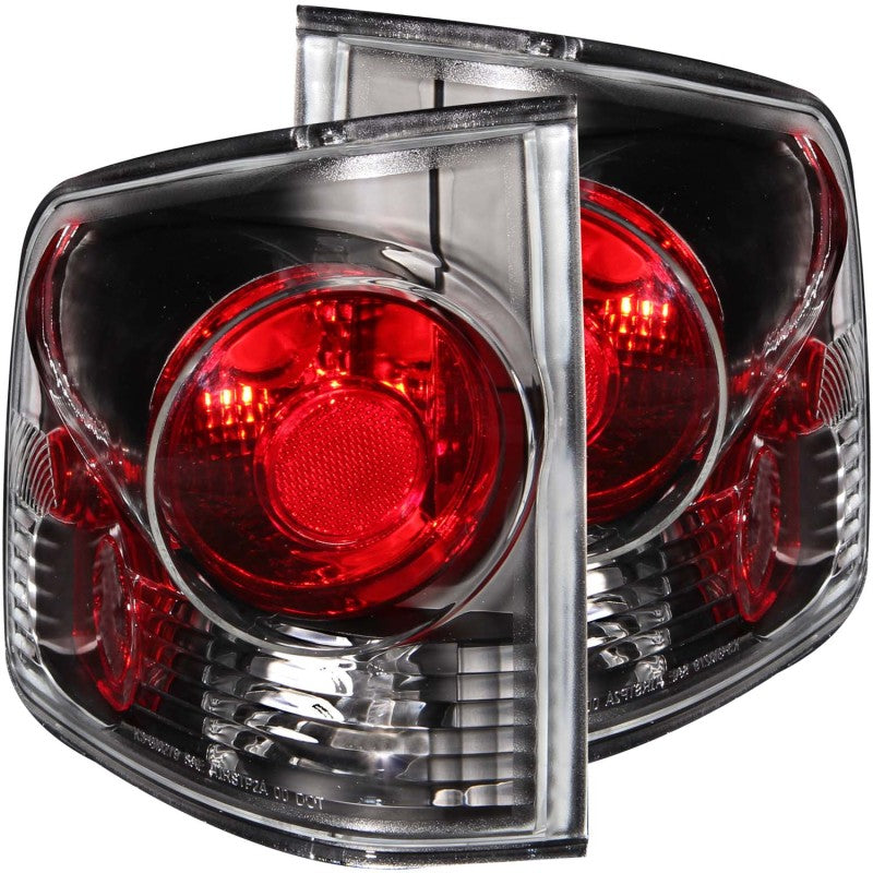ANZO 1995-2005 Chevrolet S-10 Taillights Black 3D Style - anz211034