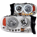 ANZO 1997-2004 Dodge Dakota Crystal Headlights Chrome 1pc - anz111059
