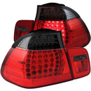 ANZO 2002-2005 BMW 3 Series E46 LED Taillights Red/Smoke - anz321123