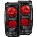 ANZO 1982-1994 Chevrolet S-10 Taillights Black - anz211031