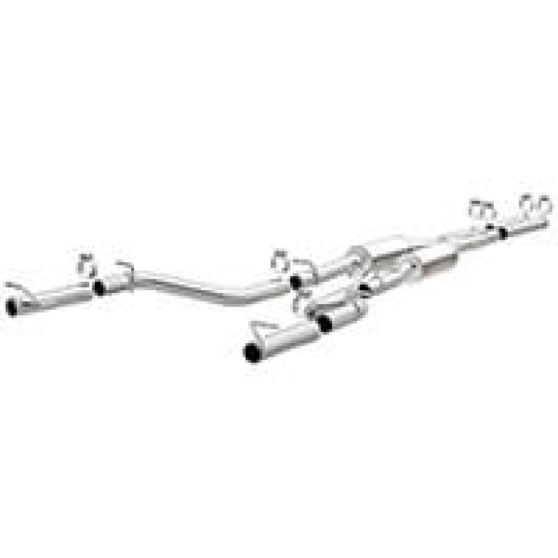 MagnaFlow Cat-Back SS 2.5in Dual Split Rear Exit 2015 Dodge Charger R/T Hemi V8 5.7L (Uses OEM Tips) - mag19227