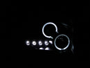 ANZO 2006-2008 Dodge Ram 1500 Projector Headlights w/ Halo Chrome - anz111210