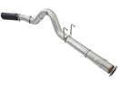 aFe ATLAS 5in DPF-Back Alum Steel Exhaust System w/Black Tip 2017 Ford Diesel Trucks V8-6.7L (td) - afe49-03090-B