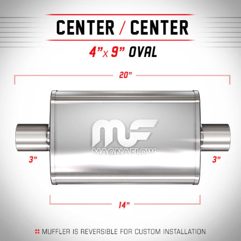 MagnaFlow Muffler Mag SS 4X9 14 3/3.0 - mag14319