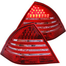 ANZO 2001-2004 Mercedes Benz C Class W203 Taillights Red/Smoke - anz221151