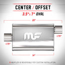 MagnaFlow Muffler Mag SS 14X3.5X7 1.75/1.75 O - mag11123