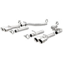 MagnaFlow Axle-Back, SS, 2.5in, Quad Split Rear 3.5in Tip 2015 Dodge Challenger R/T 5.7L - mag19210