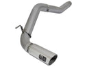 aFe LARGE Bore HD Exhausts 5in DPF-Back SS-409 2016 Nissan Titan XD V8-5.0L CC/SB (td) - afe49-46112-P