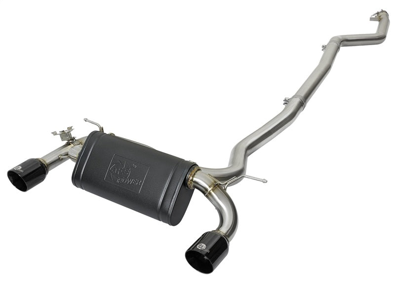 aFe MACHForce XP Exhausts Cat-Back SS 16-17 BMW 340i/iX 440i/iX (F3X) L6-3.0L (B58) w/Black Tips - afe49-36334-B