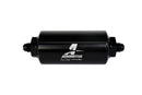 Aeromotive In-Line Filter - (AN-6 Male) 40 Micron Stainless Mesh Element Bright Dip Black Finish - aer12348