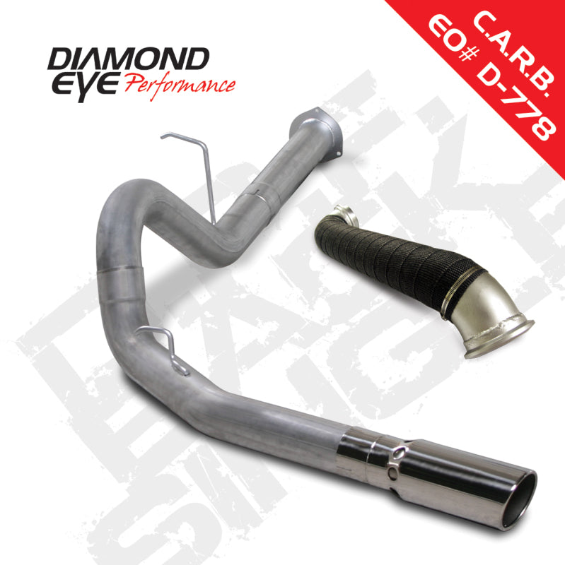 Diamond Eye KIT 4in DPF-BACK SGL w/ TDP AL 07.5-10 Chevy/GMC 6.6L Duramax 2500/3500 - depK4129A