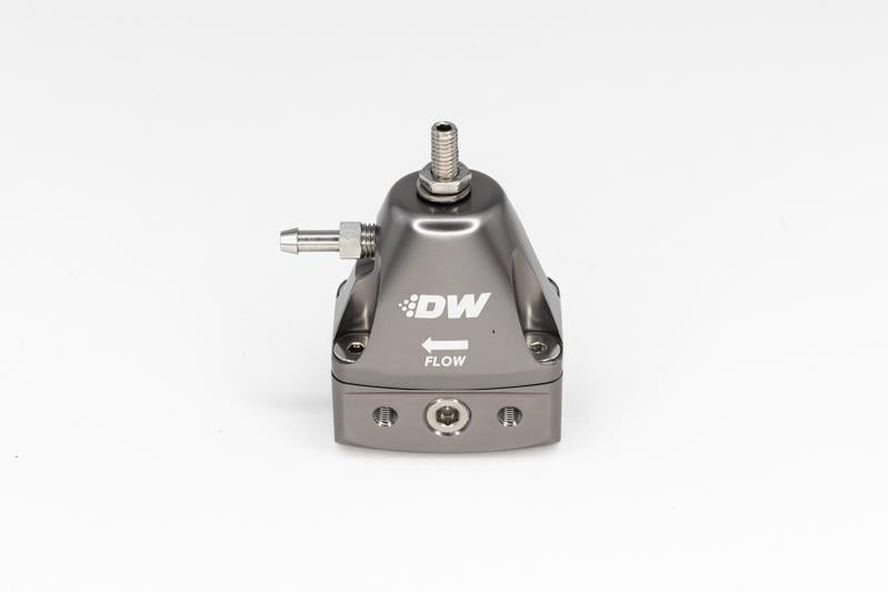 DeatschWerks DWR1000iL In-Line Adjustable Fuel Pressure Regulator - Titanium - dw6-1001-FRT