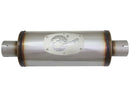 aFe MACH Force-Xp 409 SS Muffler 2-1/2in Center/Center 14in L X 6in Dia - Round Body - afe49M00007