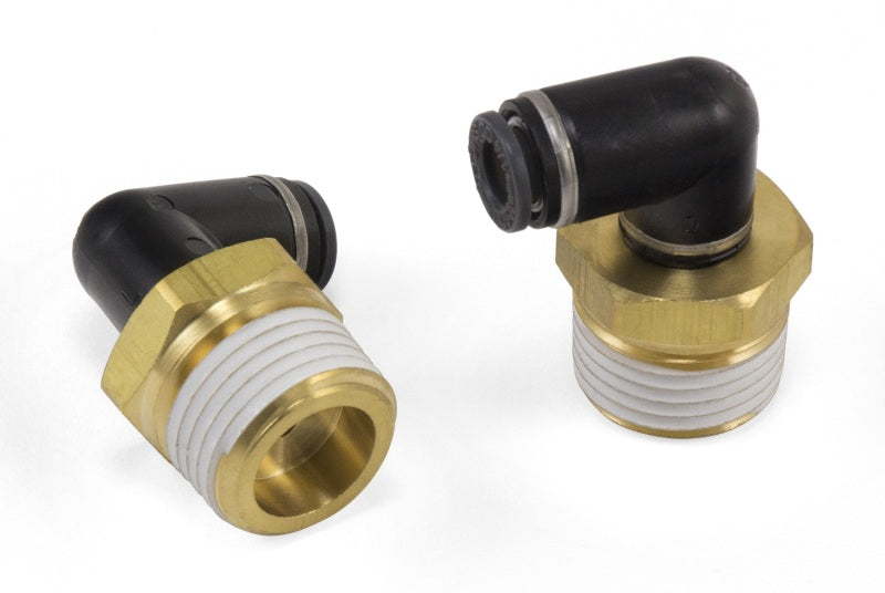 Air Lift Elbow Male - 1/2in MNPT x 1/4in PTC - DOT - alf21031