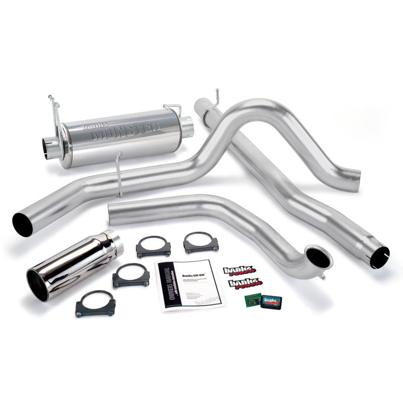 Banks Power 99-03 Ford 7.3L Git-Kit - SS Single Exhaust w/ Chrome Tip - gbe47512