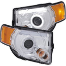 ANZO 2008-2012 Ford Escape Projector Headlights w/ Halo Chrome - anz111356