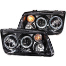 ANZO 1999-2005 Volkswagen Jetta Projector Headlights w/ Halo Black (CCFL) - anz121369