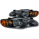 ANZO 2000-2005 Chevrolet Monte Carlo Crystal Headlights Black - anz121165
