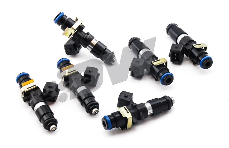 DeatschWerks 93-98 Toyota Supra TT (14mm O-Ring for Top Feed) Bosch EV14 1200cc Injectors (Set of 6) - dw16MX-14-1200-6