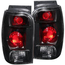 ANZO 1998-2001 Ford Explorer Taillights Black - anz211084