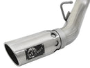 aFe ATLAS 4in DPF-Back Alum Steel Exhaust System w/Dual Exit Polished Tip 2017 GM Duramax 6.6L (td) - afe49-04086-P