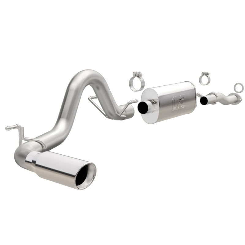 MagnaFlow Cat-Back 2016 Toyota Tacoma 3.5L V6 SS 3in Single Pass Side Exit Rear 4in Tip - mag19291