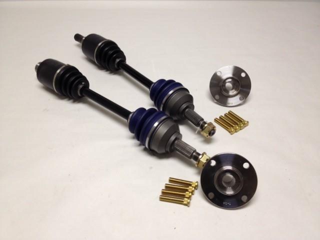 DSS Honda 2007-2008 Fit with K-Series Swap Only (Hasport Mounts) 600HP Level 3.9 Axle/Hub Kit - dssGK45
