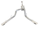 aFe MACHForce XP Exhaust 3in SS Dual Side Exit CB w/ Polish Tips 15 Ford F150 Ecoboost V6-2.7L/3.5L - afe49-43070-P