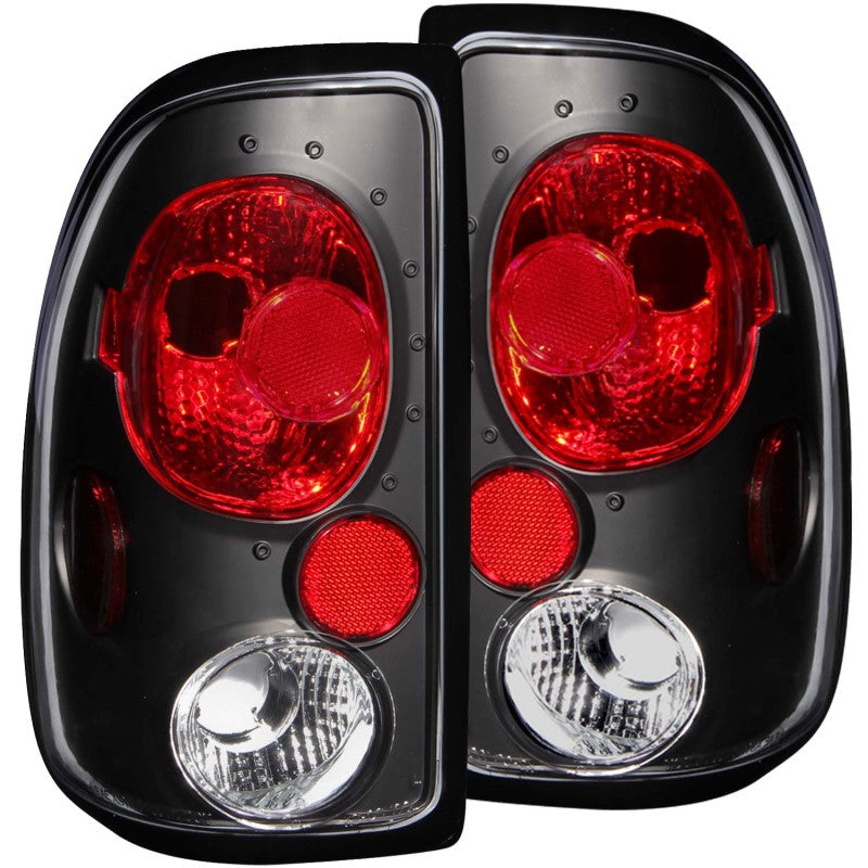 ANZO 1997-2004 Dodge Dakota Taillights Black - anz211042