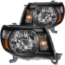 ANZO 2005-2011 Toyota Tacoma Crystal Headlights Black - anz121191