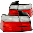 ANZO 1992-1998 BMW 3 Series E36 Taillights Red/Clear - anz221216
