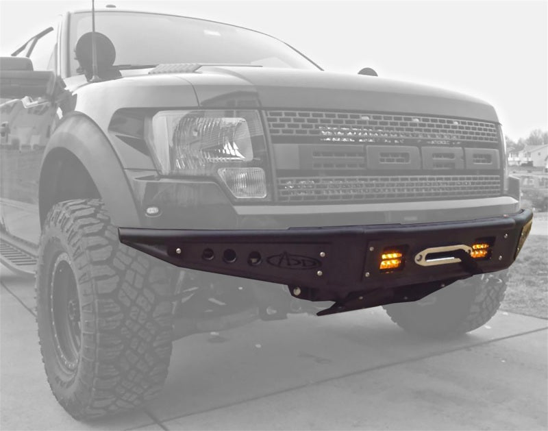 Addictive Desert Designs 10-14 Ford F-150 Raptor Venom Front Bumper w/ Winch Mount - addF012013010103