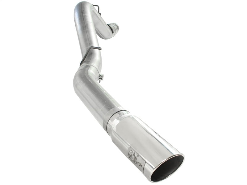 aFe Atlas Exhaust 5in DPF-Back Al Steel 11-13 GM Diesel Trucks V8-6.6L (td) LML (Pol Tip) - afe49-04041-P