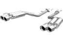 MagnaFlow 13 Ford Mustang Dual Split Rear Exit Stainless Cat Back Performance Exhaust (Street) - mag15149