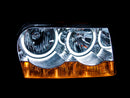 ANZO 2005-2010 Chrysler 300 Crystal Headlights w/ Halo Chrome (CCFL) - anz121137