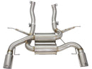 aFe MACHForce XP 2.5in Axle Back Stainless Exhaust w/ Polished Tips 07-13 BMW 335i 3.0L L6 (E90/92) - afe49-36327-P