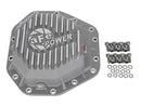 aFe Power Street Ser Rear Diff Cover Raw w/Mach Fin 2017 Ford Diesel Trucks V8-6.7L(td) Dana M275-14 - afe46-70350